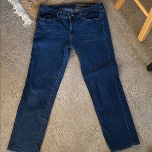 GAP Women's Dark Wash Premium Straight Leg Jeans Size 16/33